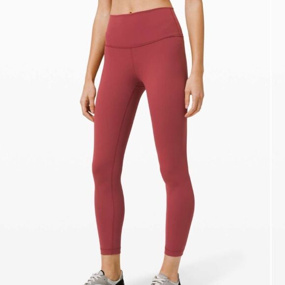 Lululemon Wunder Under High Rise Tight 25” *Full On Luxtreme in‎ Chianti Sz 10 - Picture 1 of 7